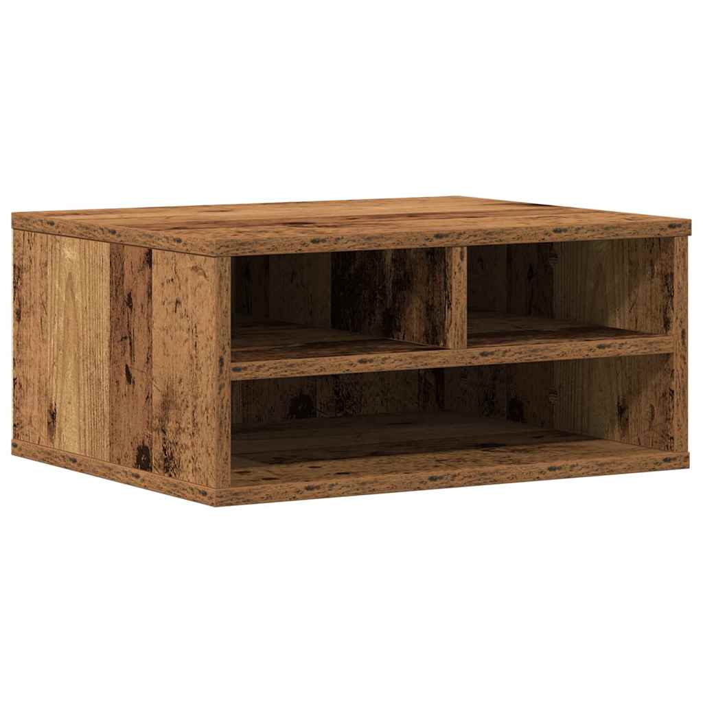 Printerstand Gammelt træ 49 x 40 x 22.5 cm Konstrueret træ