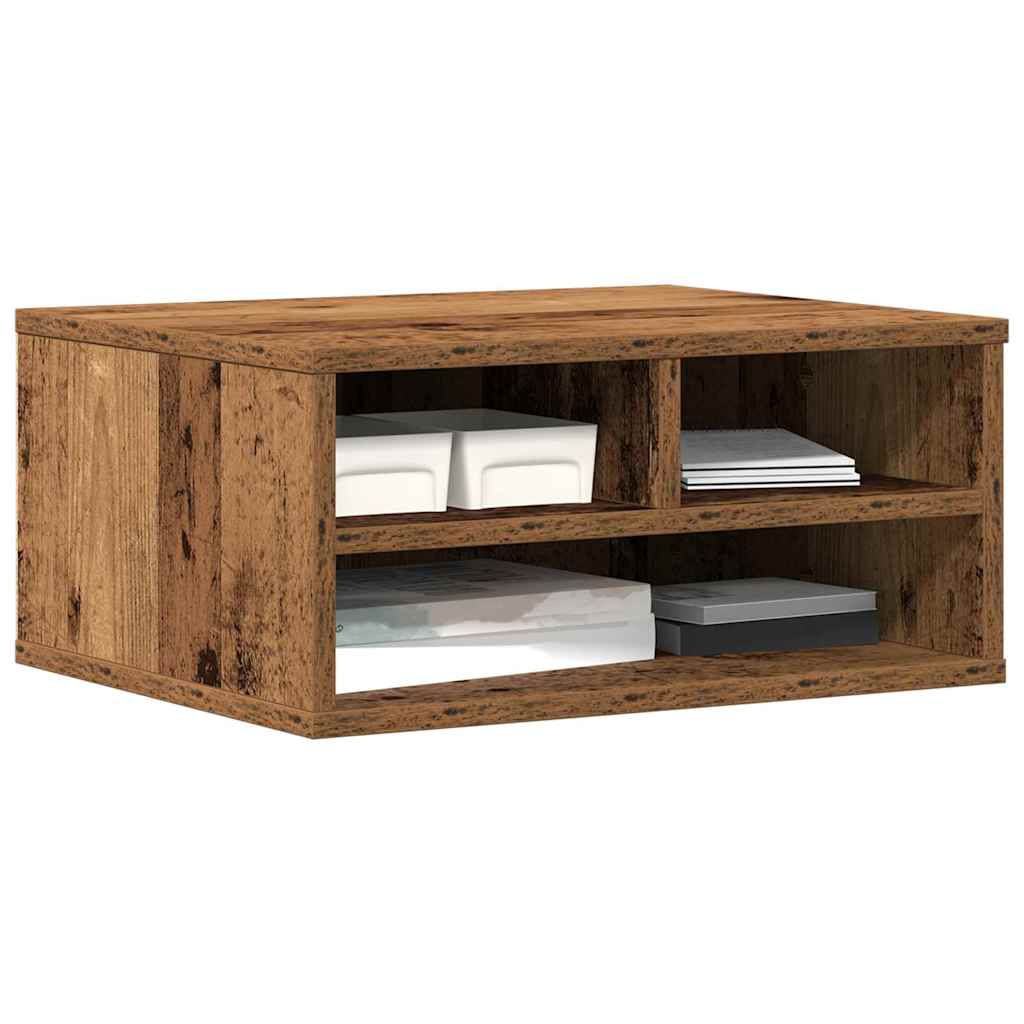 Printerstand Gammelt træ 49 x 40 x 22.5 cm Konstrueret træ