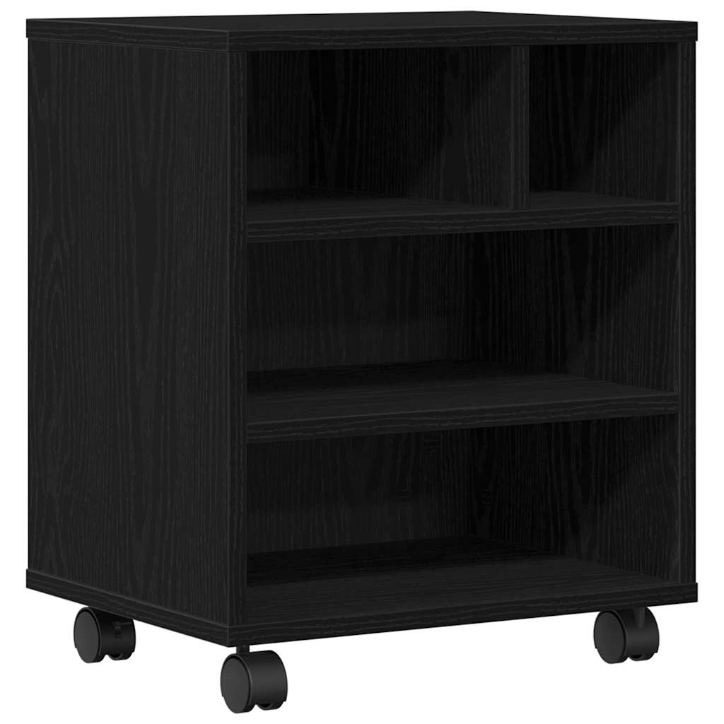 Printerstand Sort eg 41 x 32 x 48 cm Konstrueret træ