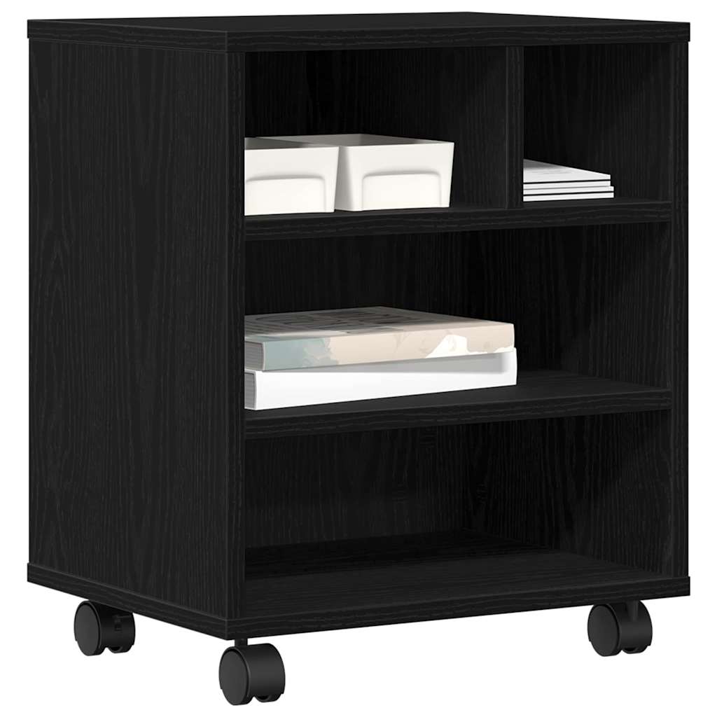 Printerstand Sort eg 41 x 32 x 48 cm Konstrueret træ