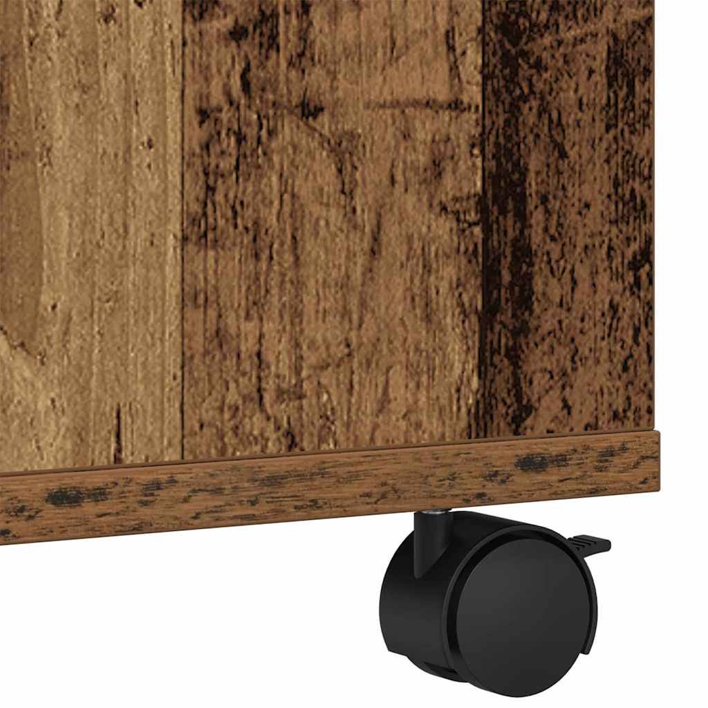 Printerstand Gammelt træ 60 x 48 x 74 cm Konstrueret træ