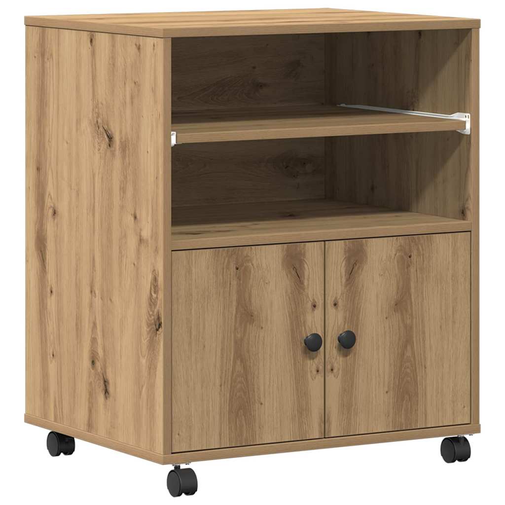 Printerstand Artisan Egetræ 60 x 48 x 74 cm Konstrueret træ