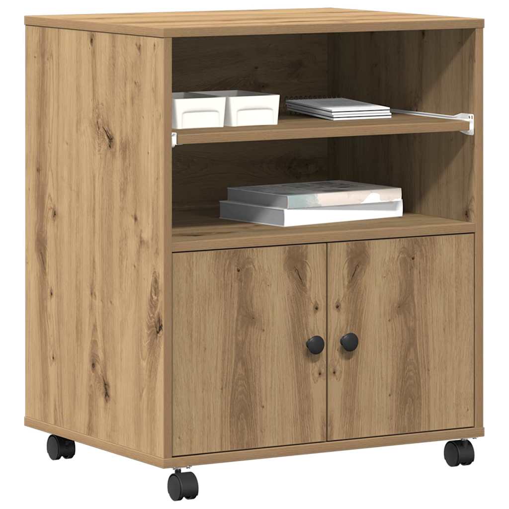 Printerstand Artisan Egetræ 60 x 48 x 74 cm Konstrueret træ