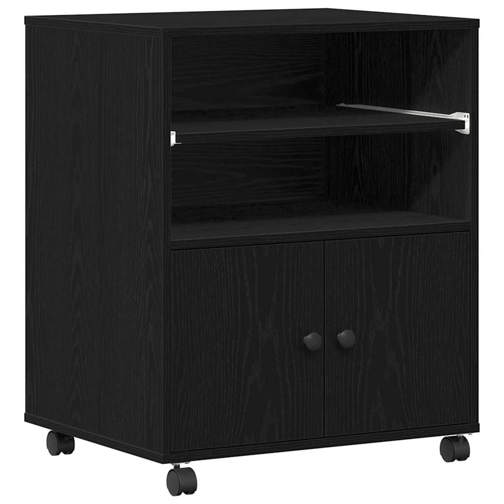 Printerstand Sort eg 60 x 48 x 74 cm Konstrueret træ