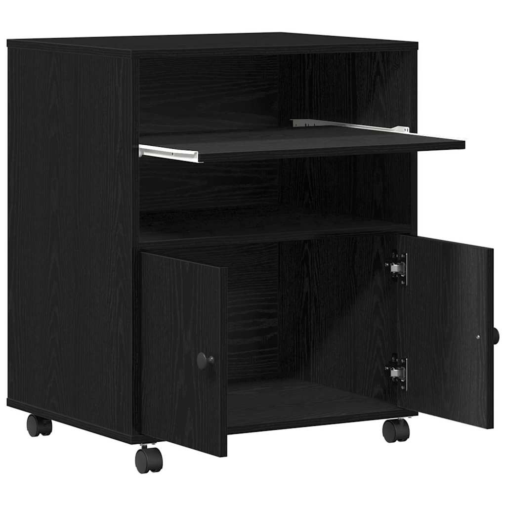 Printerstand Sort eg 60 x 48 x 74 cm Konstrueret træ