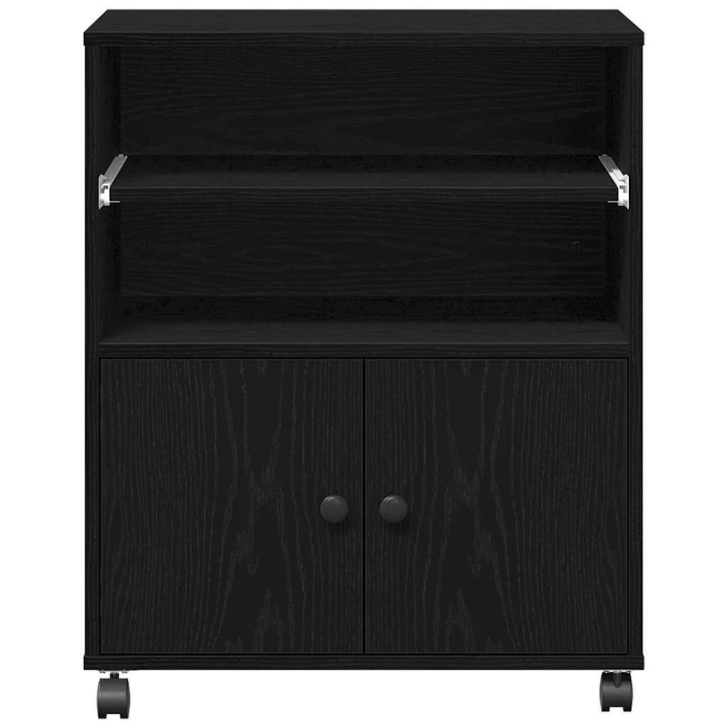 Printerstand Sort eg 60 x 48 x 74 cm Konstrueret træ