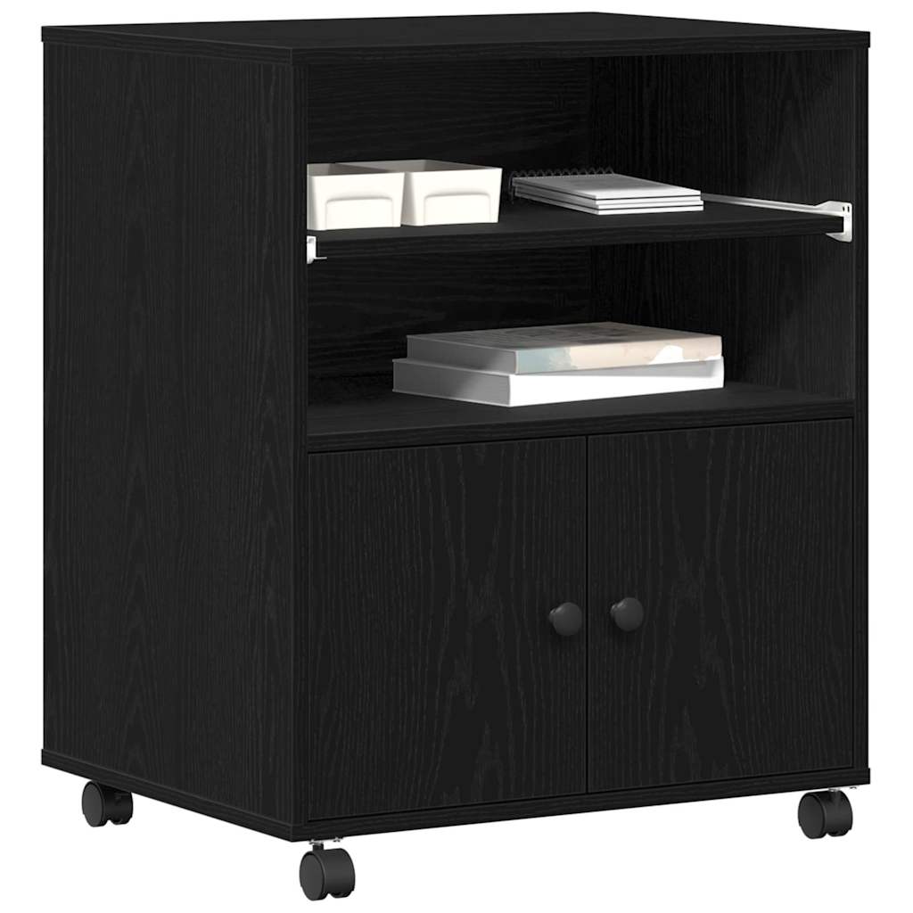 Printerstand Sort eg 60 x 48 x 74 cm Konstrueret træ