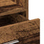 Podium med skuffe Gammelt træ 55 x 55 x 107 cm Konstrueret træ