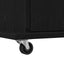 Podium med skuffe Sort eg 55 x 55 x 107 cm Konstrueret træ