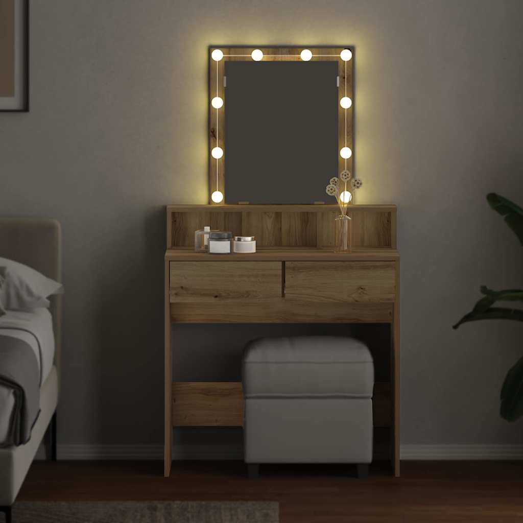 Dressingbord artisan eg 80 x 41 x 144,5 cm Konstrueret træ