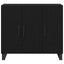 Sideboard Sort eg 90 x 34 x 80 cm Konstrueret træ