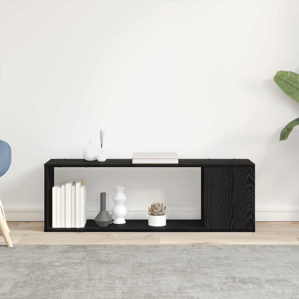 TV-møbelsæt Vægmonteret Sort 100 x 24 x 63 cm Konstrueret træ