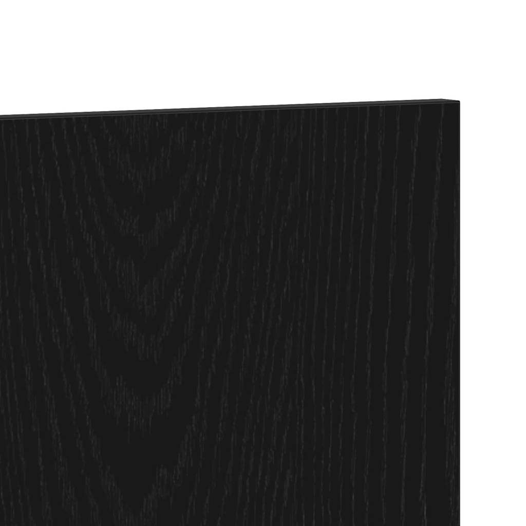 Senge Hovedgærde Sort eg 160 x 1.5 x 80.5 cm Konstrueret træ