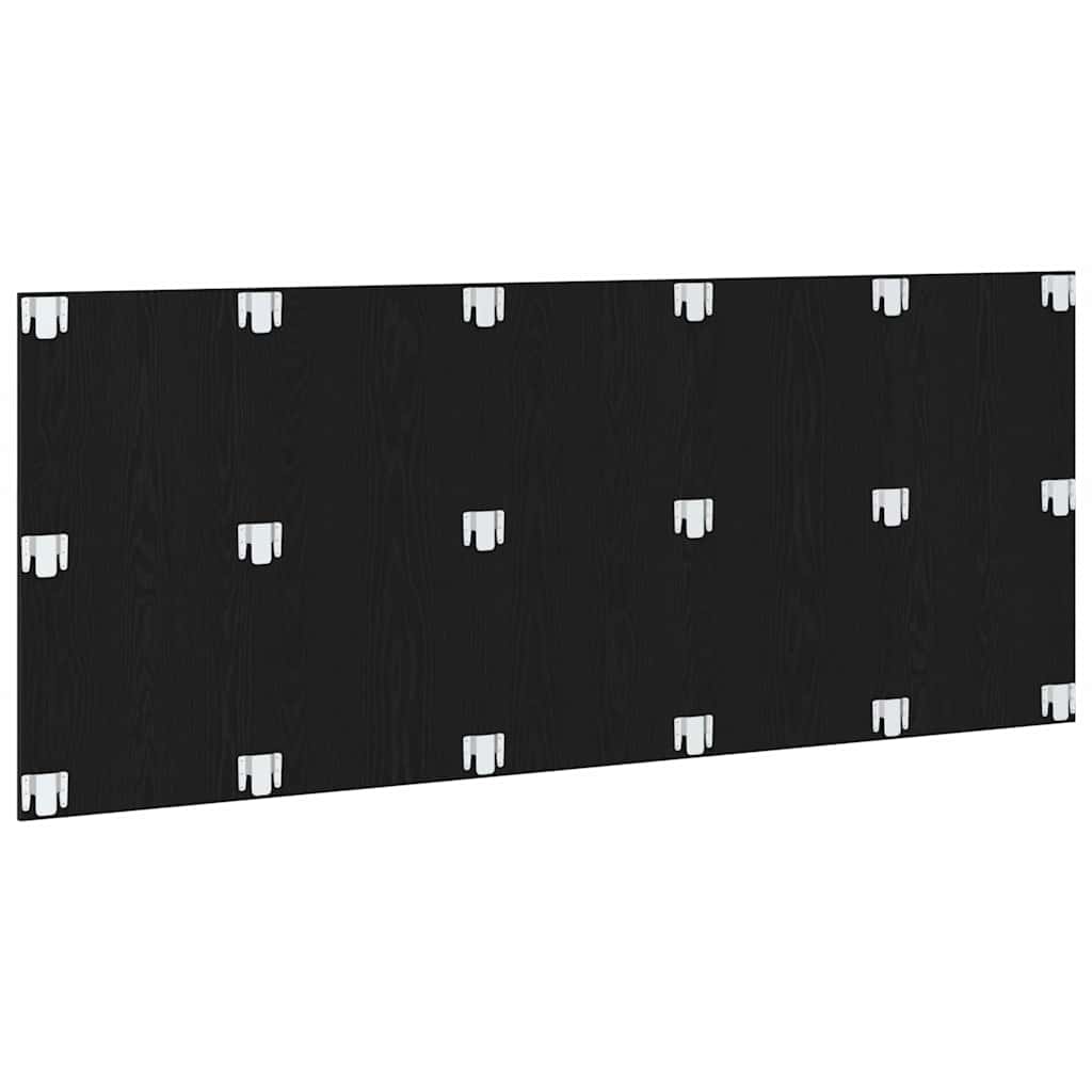 Senge Hovedgærde Sort eg 160 x 1.5 x 80.5 cm Konstrueret træ