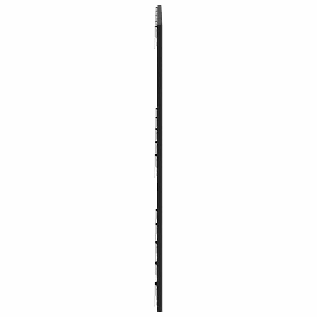 Senge Hovedgærde Sort eg 160 x 1.5 x 80.5 cm Konstrueret træ