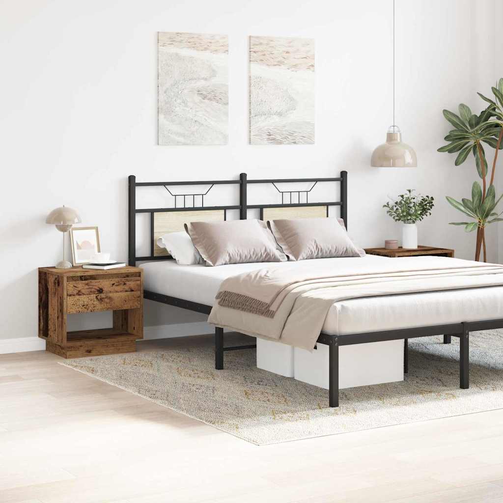 Natbord 2 pcs Gammelt træ 45 x 34 x 44 cm Konstrueret træ