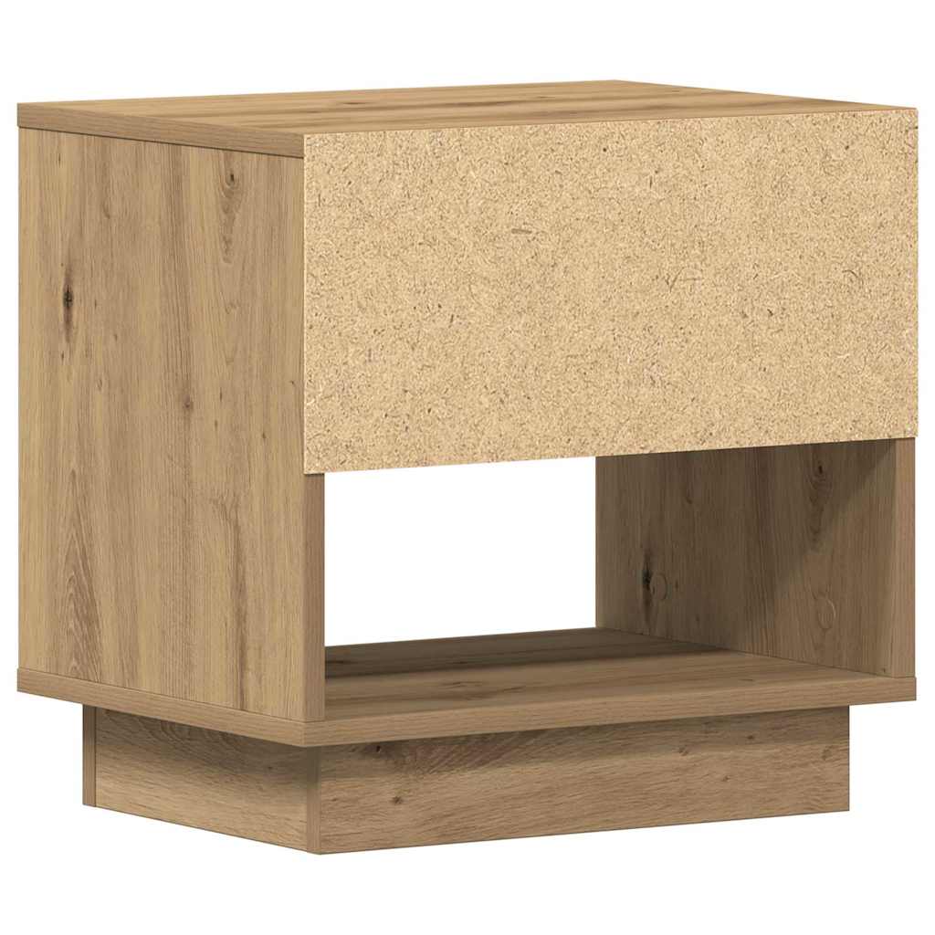 Natbord 2 pcs Artisan Egetræ 45 x 34 x 44 cm Konstrueret træ