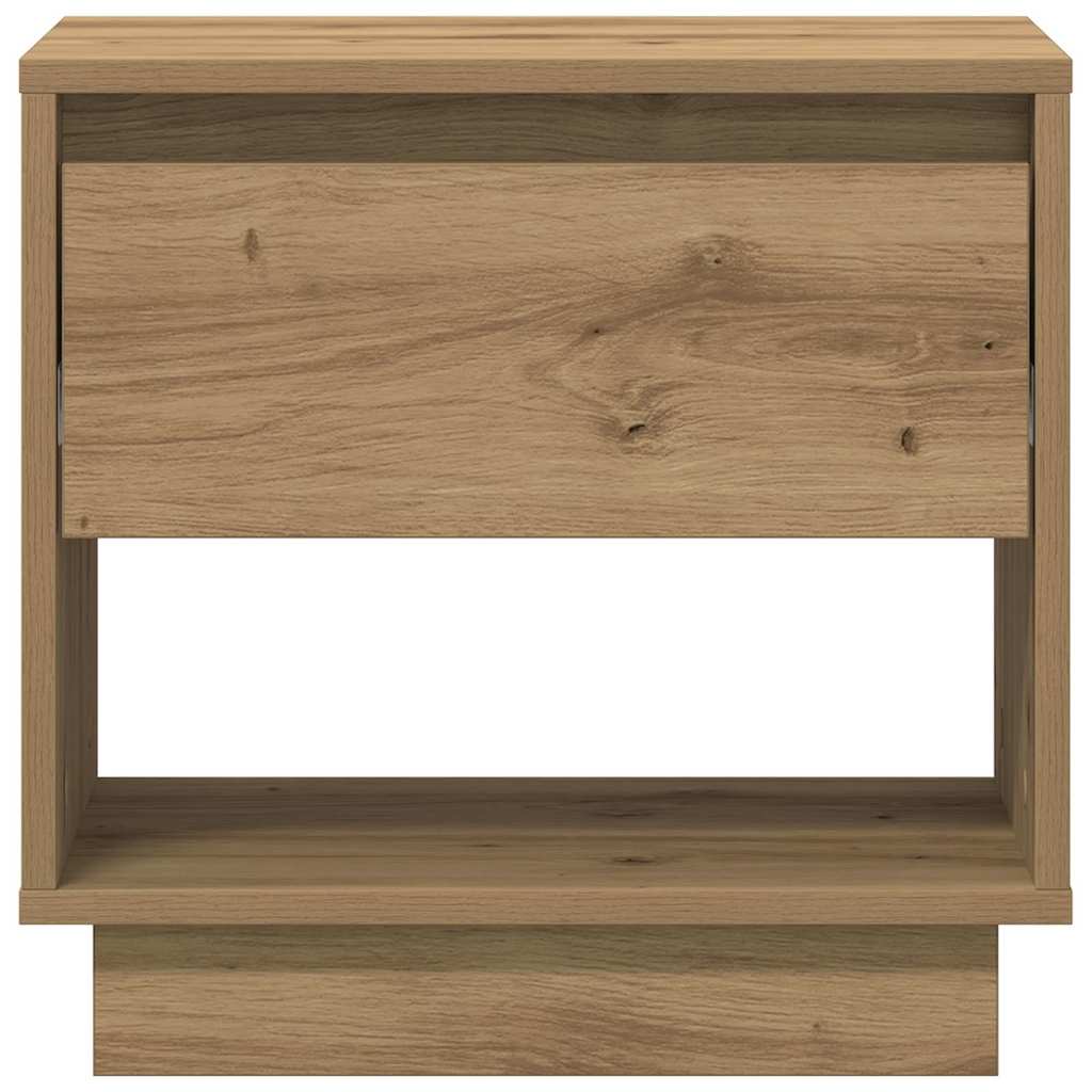 Natbord 2 pcs Artisan Egetræ 45 x 34 x 44 cm Konstrueret træ