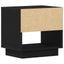 Natbord 2 pcs Sort eg 45 x 34 x 44 cm Konstrueret træ