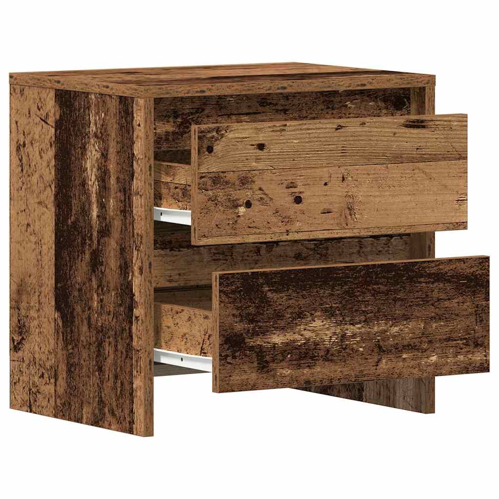 Natskab 2 stk. Gammelt træ 45 x 34 x 44,5 cm Konstrueret træ