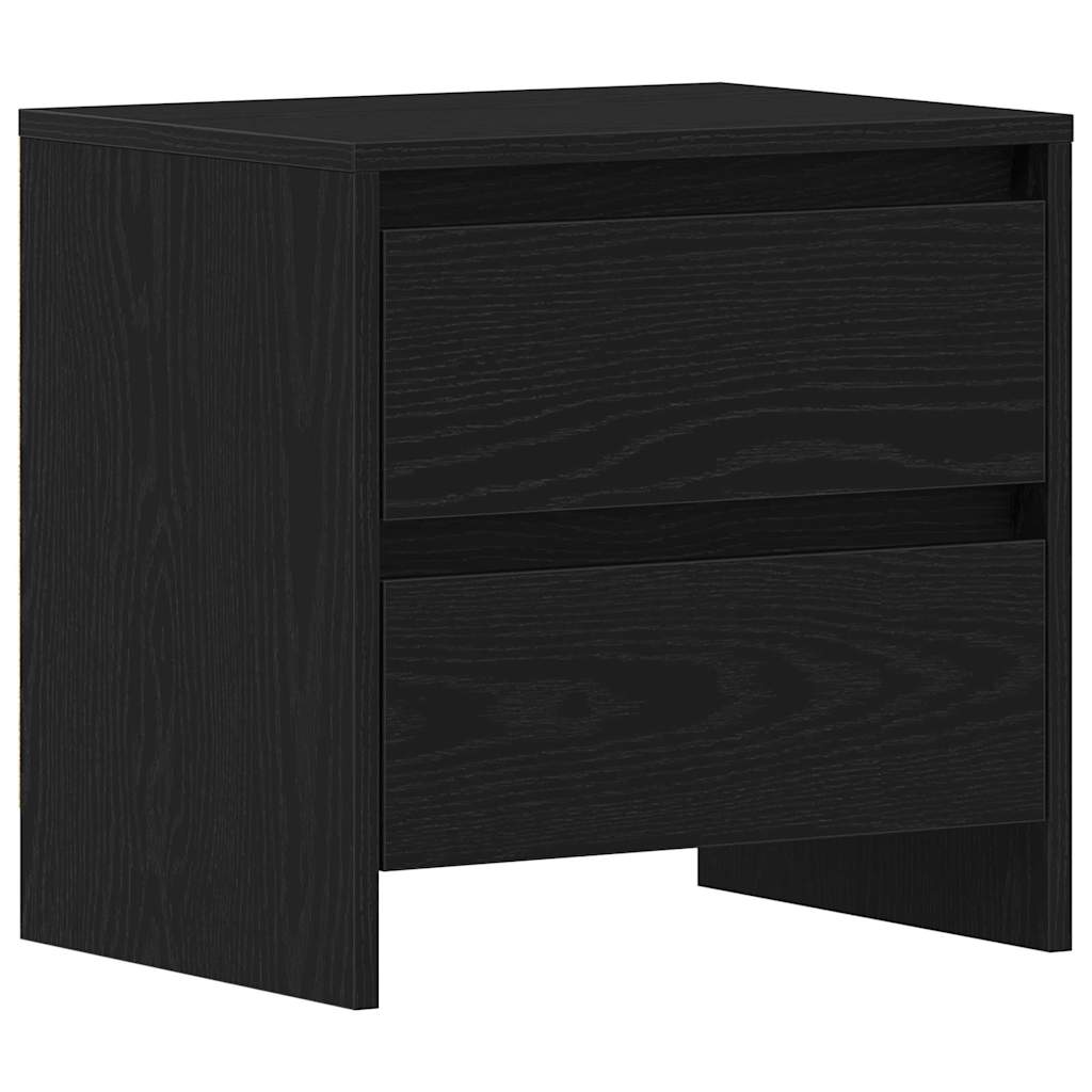 Natskab 2 pcs Sort eg 45 x 34 x 44,5 cm Konstrueret træ