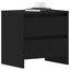 Natskab 2 pcs Sort eg 45 x 34 x 44,5 cm Konstrueret træ