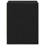 Natskab 2 pcs Sort eg 45 x 34 x 44,5 cm Konstrueret træ