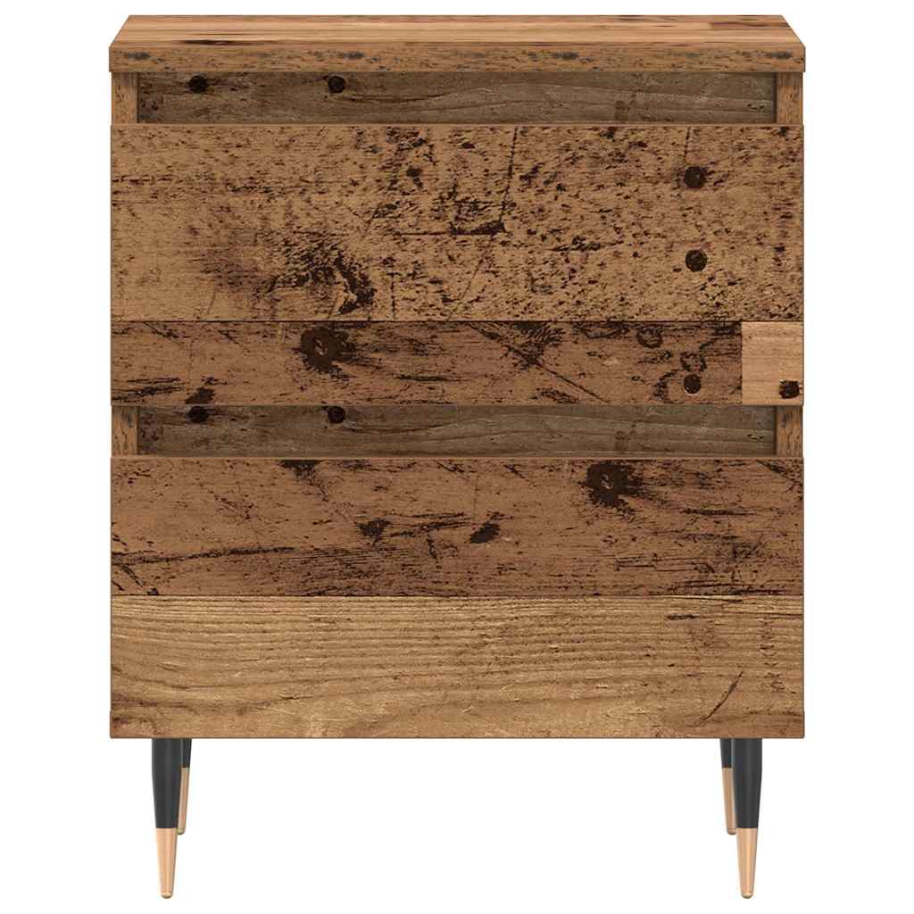 Natskab 2 stk. Gammelt træ 40 x 35 x 50 cm Konstrueret træ