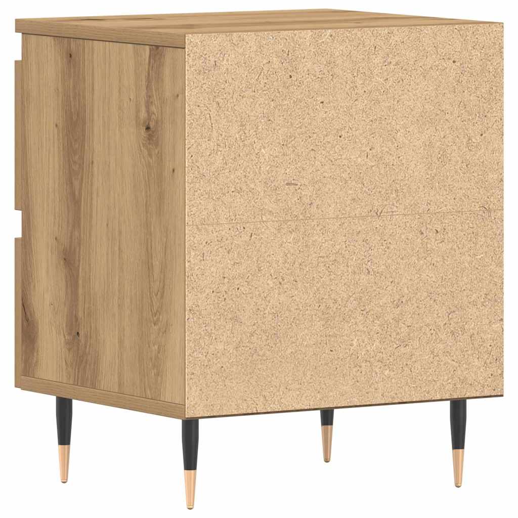 Natskab 2 pcs Artisan Egetræ 40 x 35 x 50 cm Konstrueret træ