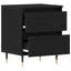 Natskab 2 pcs Sort eg 40 x 35 x 50 cm Konstrueret træ