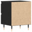 Natskab 2 pcs Sort eg 40 x 35 x 50 cm Konstrueret træ