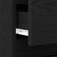 Natskab 2 pcs Sort eg 40 x 35 x 50 cm Konstrueret træ