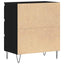 Sideboard med skuffe Sort eg 60 x 35 x 70 cm Konstrueret træ