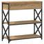 Konsol Bord artisan eg 75 x 28 x 75 cm Laminat træ og metal