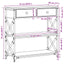 Konsol Bord artisan eg 75 x 28 x 75 cm Laminat træ og metal