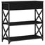 Konsol Bord Sort eg 75 x 28 x 75 cm Laminat træ og metal