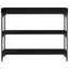 Konsolbord Sort eg 100 x 30 x 80 cm Laminat træ og metal