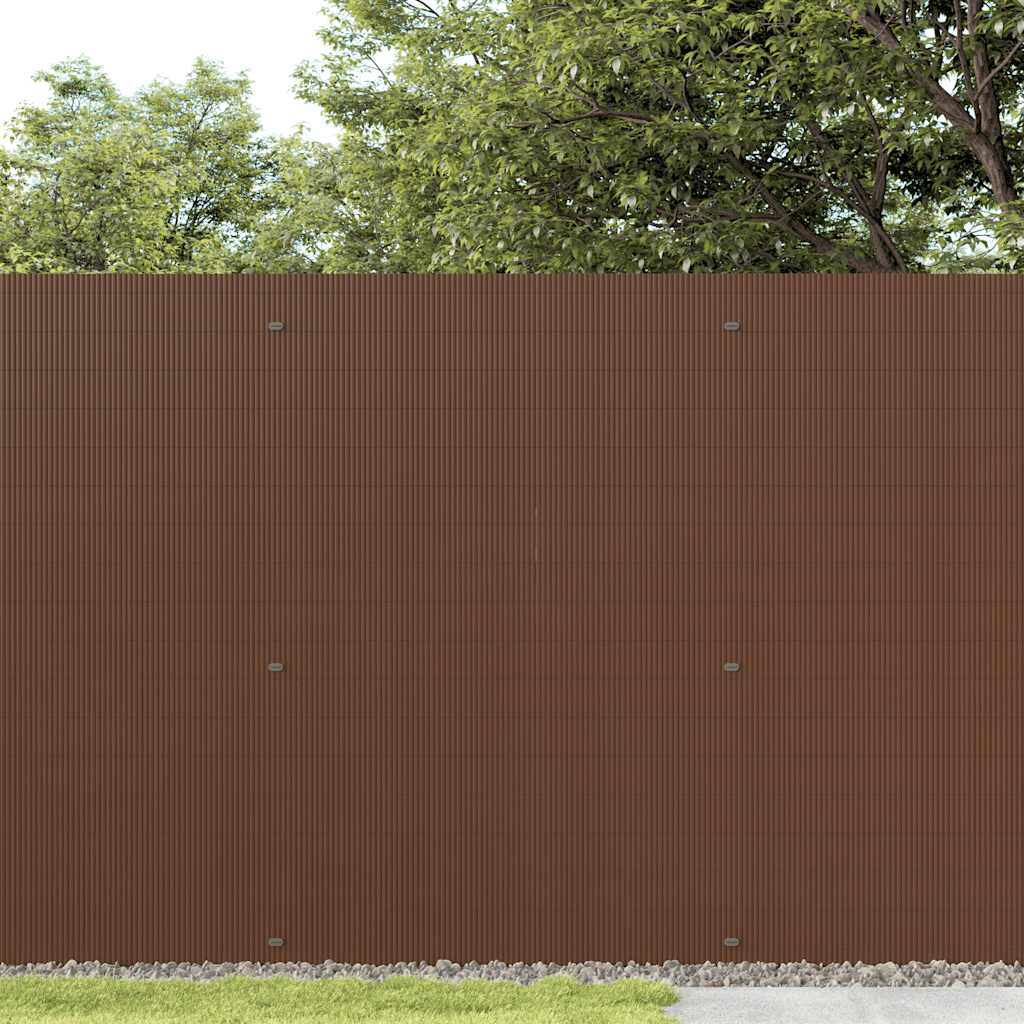 havehegn dobbeltsidet 1,8x3 m PVC brun