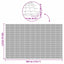 havehegn dobbeltsidet 1,8x3 m PVC brun