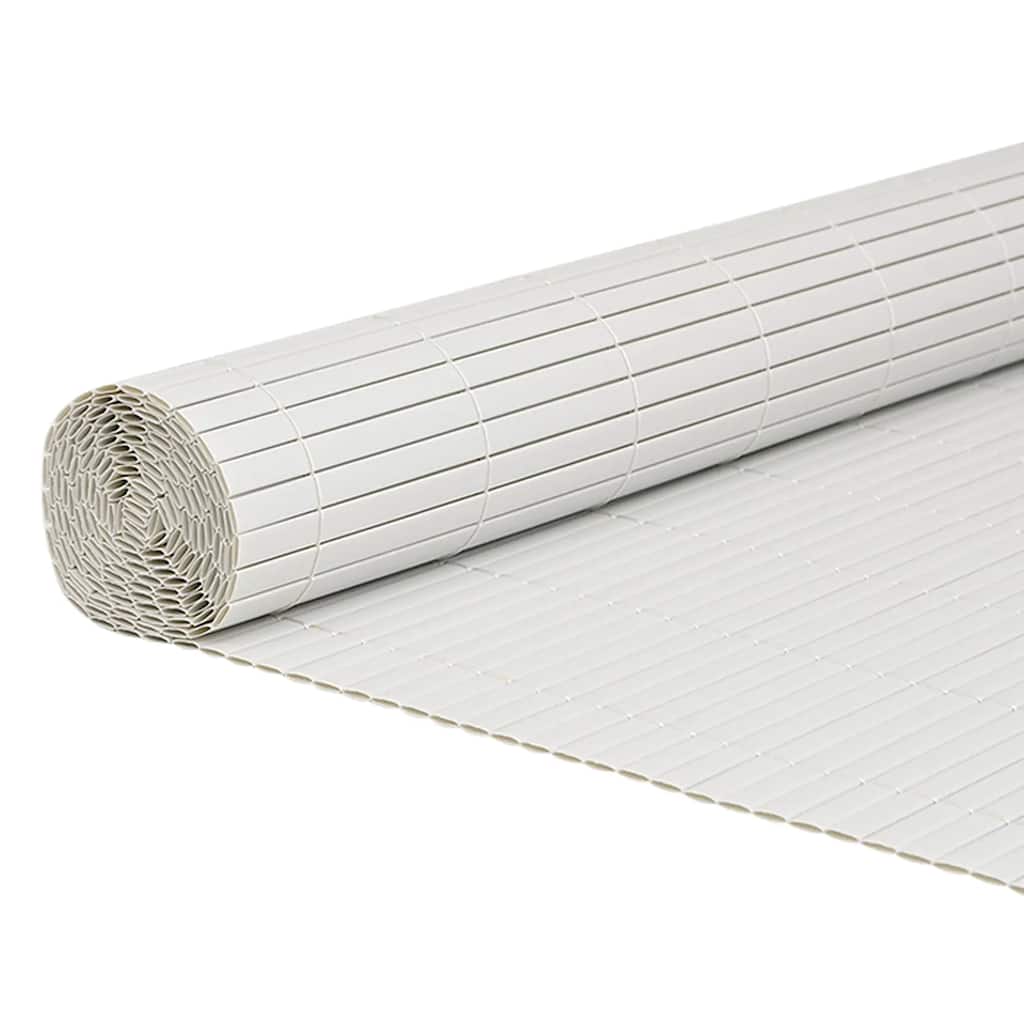 havehegn dobbeltsidet 1,8x5 m PVC hvid