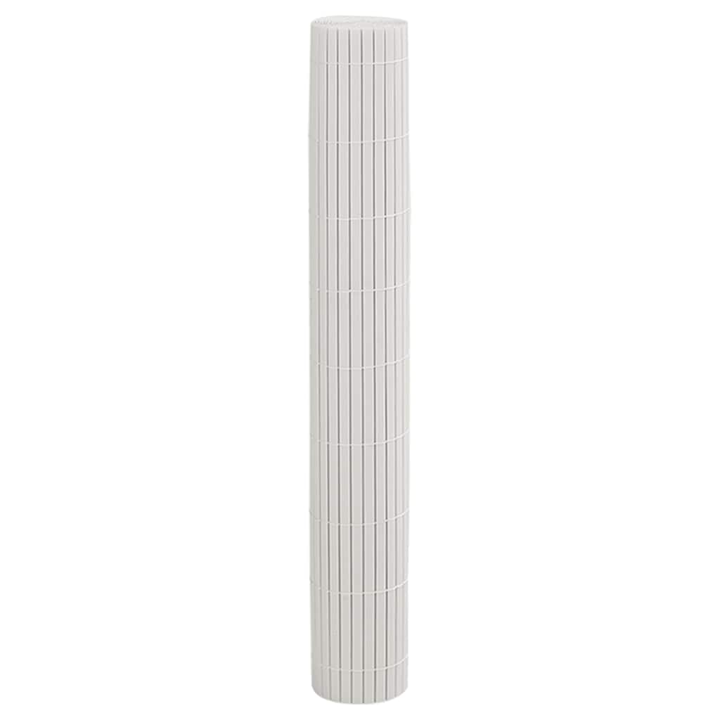 havehegn dobbeltsidet 1,8x5 m PVC hvid