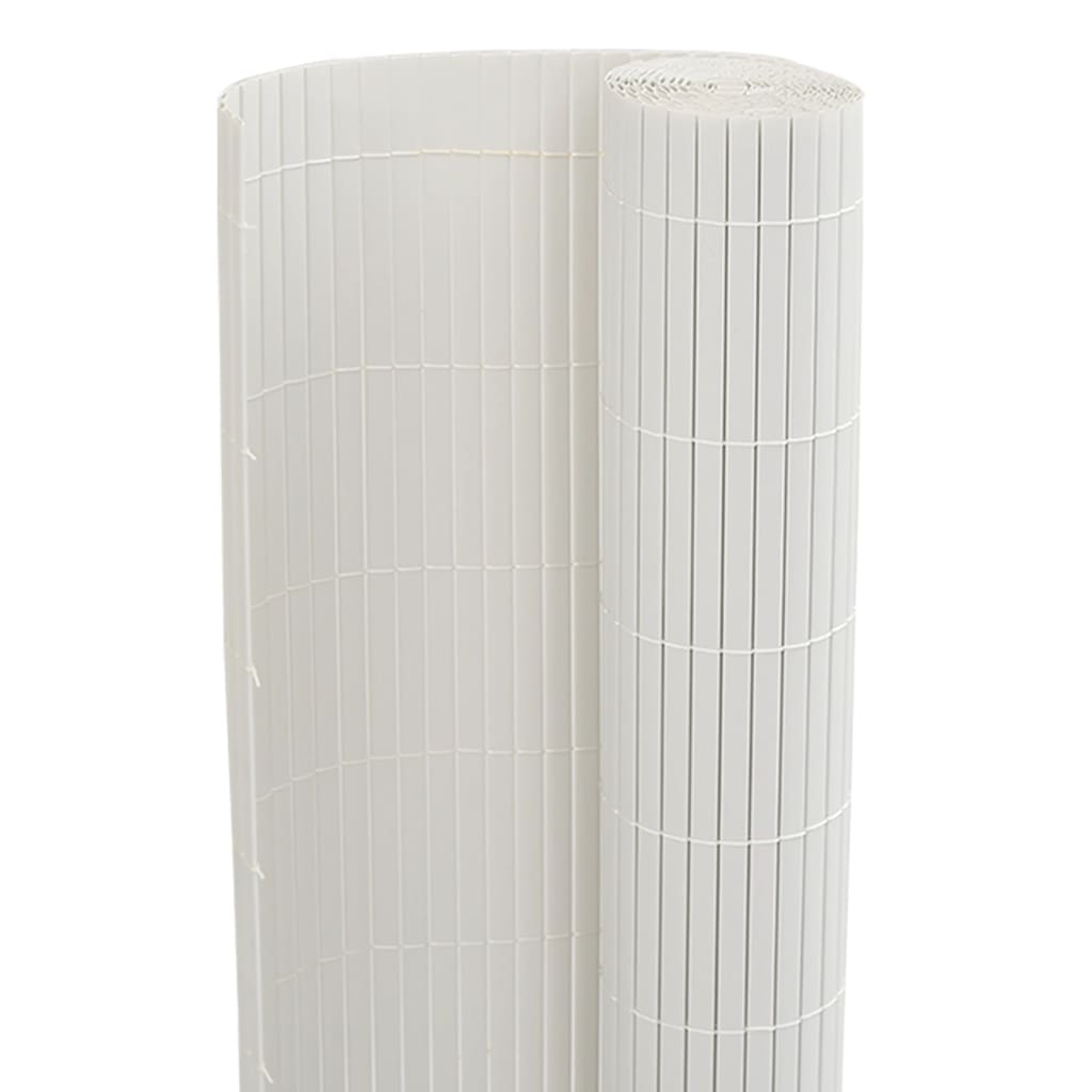 havehegn dobbeltsidet 1,8x5 m PVC hvid