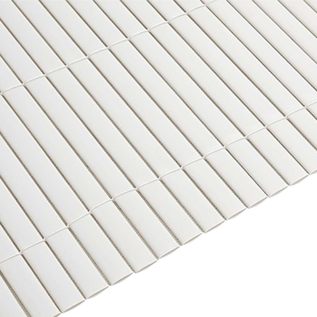 havehegn dobbeltsidet 1,8x5 m PVC hvid