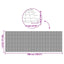 havehegn dobbeltsidet 1,8x5 m PVC hvid