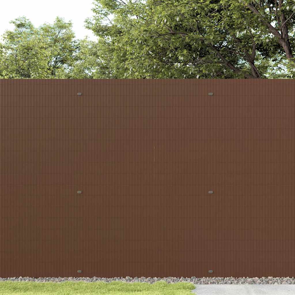 havehegn dobbeltsidet 1,8x5 m PVC brun
