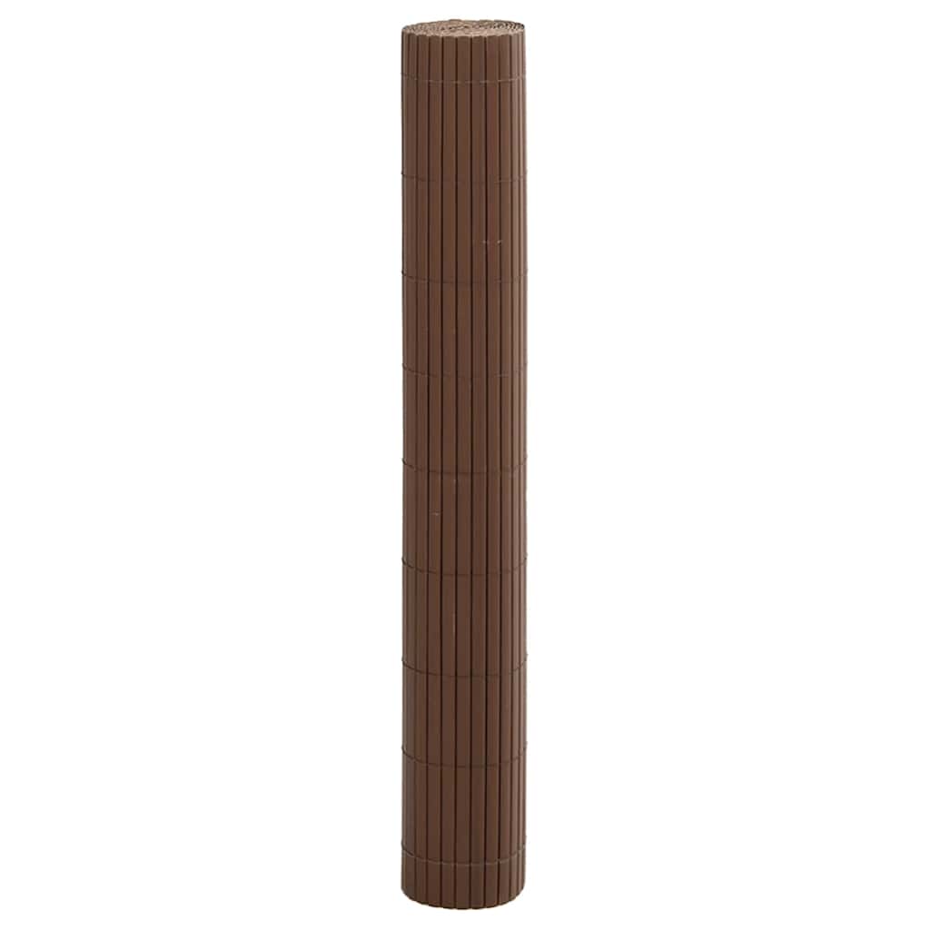 havehegn dobbeltsidet 1,8x5 m PVC brun