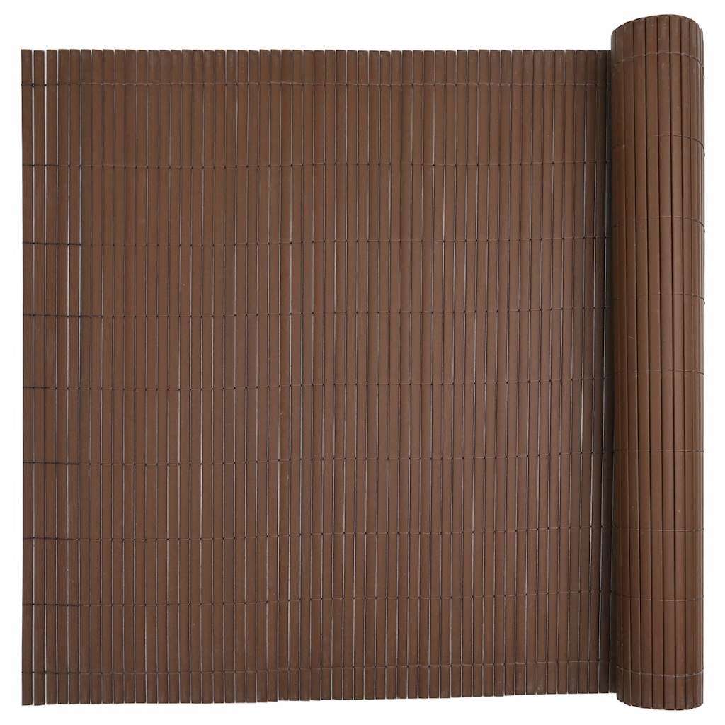 havehegn dobbeltsidet 1,8x5 m PVC brun