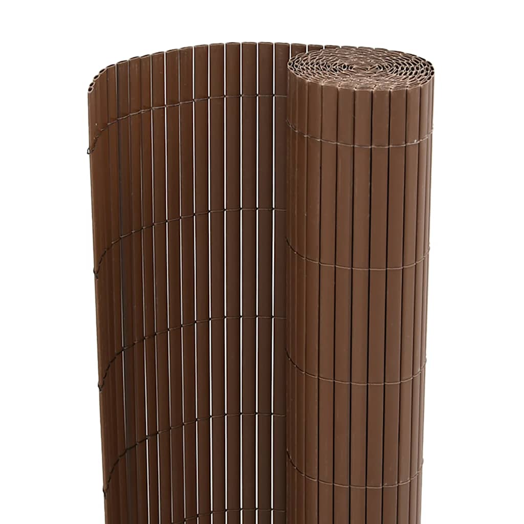 havehegn dobbeltsidet 1,8x5 m PVC brun