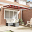Markiseramme Orange og Sort 250 x 200 cm