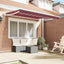 Markiseramme Bordeaux 250 x 200 cm Polyester med PU belægning
